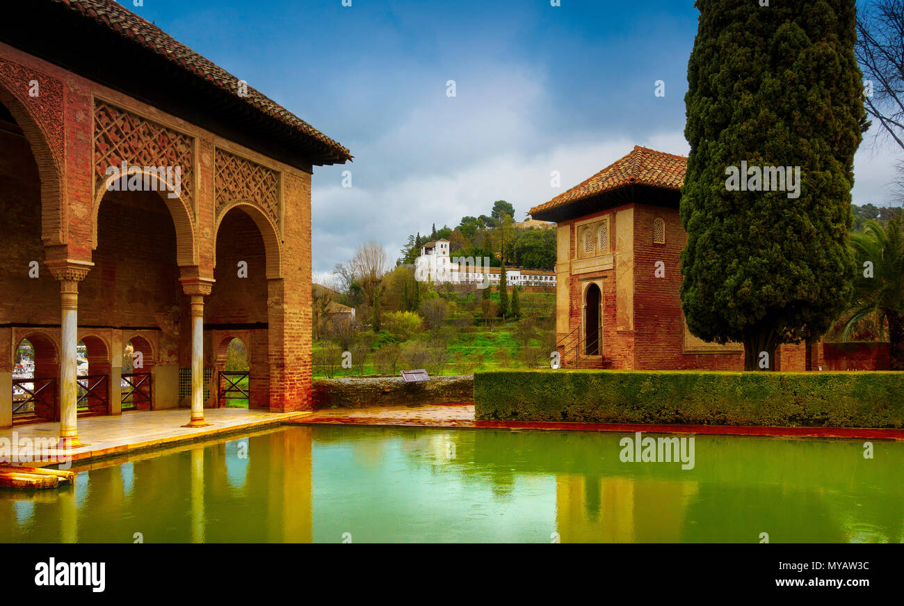 Alhamdra, Granada, Andalusia, Spagna Foto Stock