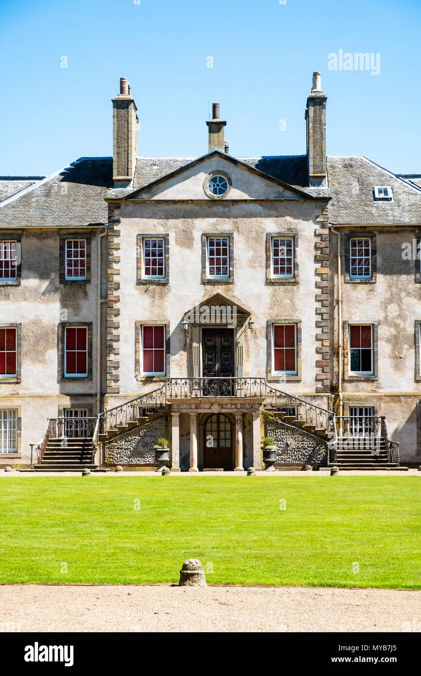 Newhailes House stile Palladiano villa in Newhailes station wagon. Midlothian, Scotland, Regno Unito Foto Stock