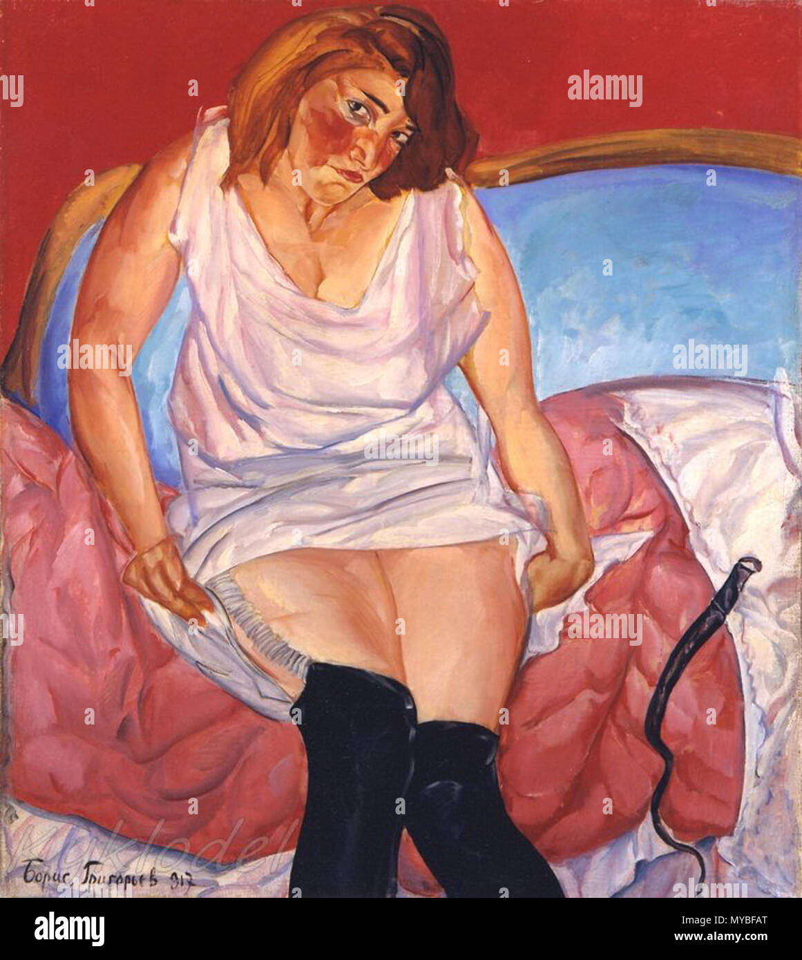 . "Женщина' . circa 1917. Борис Григорьев 82 Boris Grigoriev 41 Foto Stock