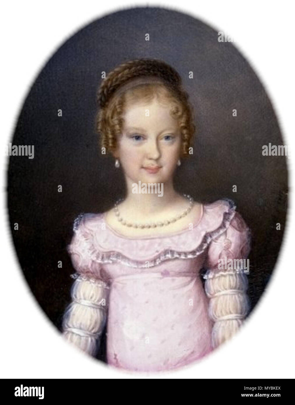 . Ritratto dell'Arciduchessa Maria Carolina d'Austria (1801-1832) . 1817 99 CarolineFerdinande Foto Stock