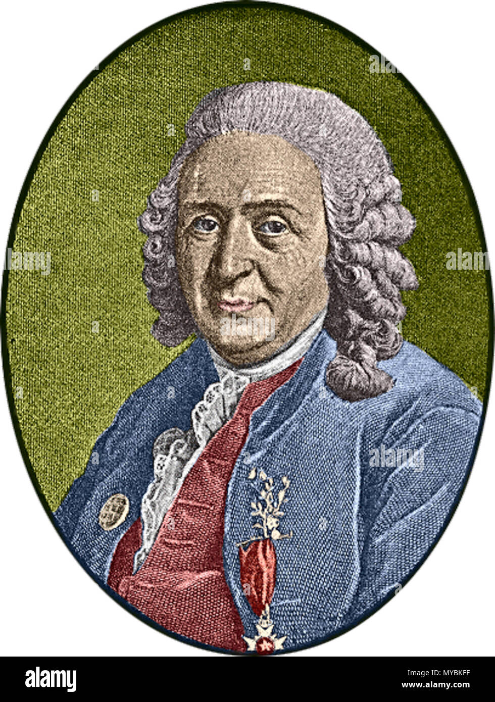 . Carolus Linnaeus PD attingendo dalla libreria UT, colorato da Jan Arkesteijn edito da Maywind . 6 maggio 2004, 21:21. nl:user:Jan Arkesteijn 99 Carolus-Linnaeus Foto Stock