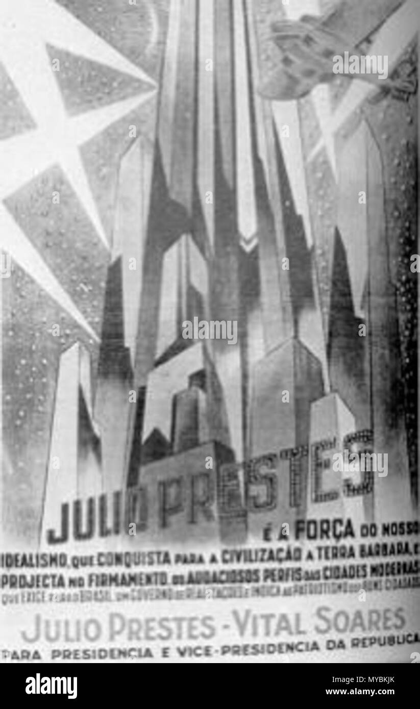 100 Cartaz dCampanha de Júlio P. (1929-30) Foto Stock