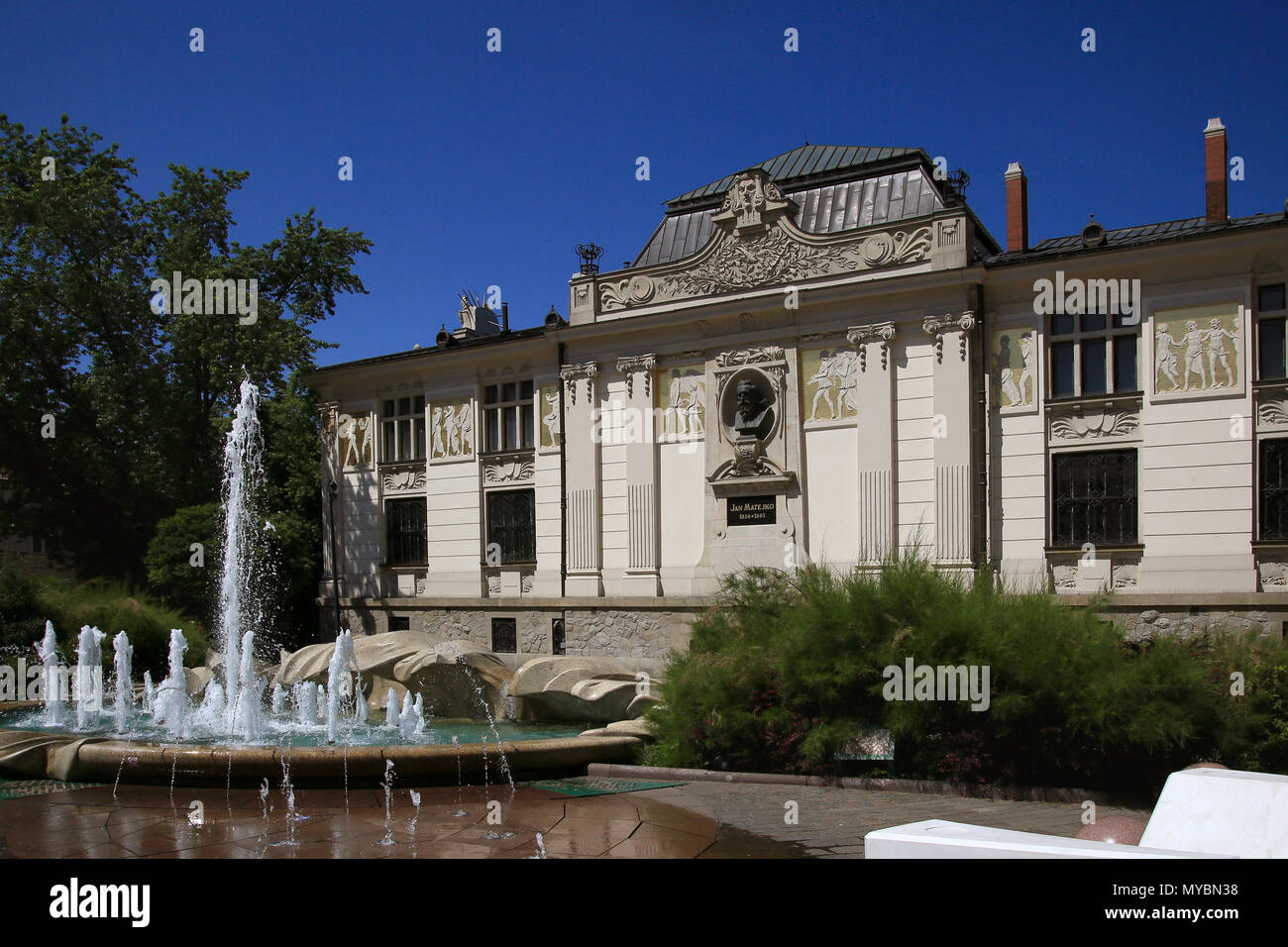 Architettura, Arte e Artigianato nella città vecchia di Cracovia in Polonia Foto Stock