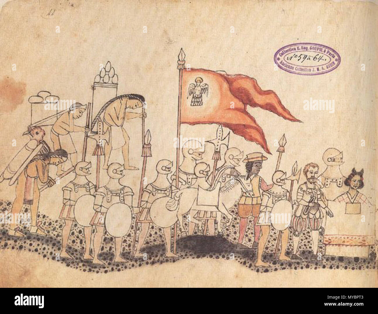 117 Codex azcatitlan222 Foto Stock