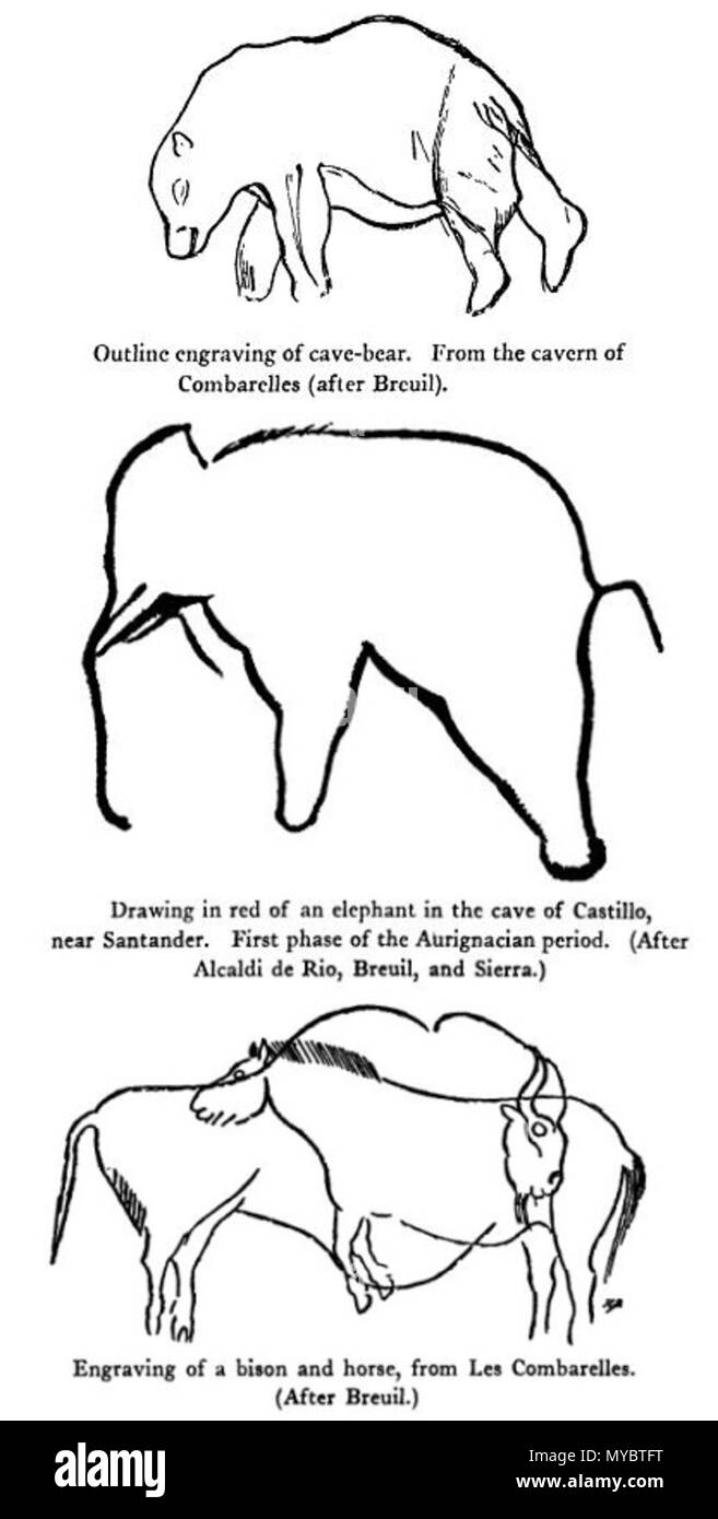 . Grotta illustrazioni . 1927 102 Caveart Foto Stock