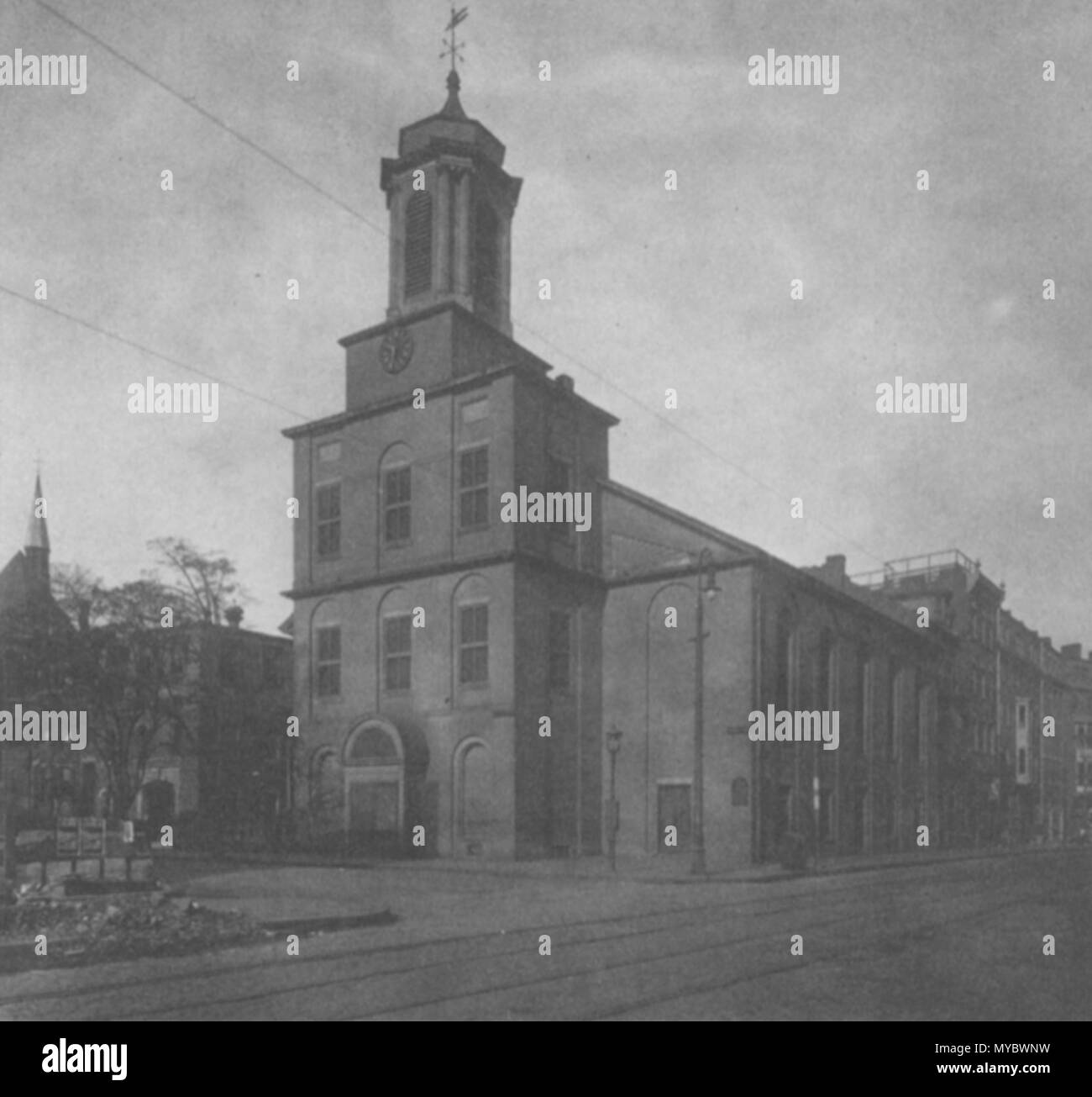 . Boston, Massachusetts . Xix secolo. Artista sconosciuto 106 Charles St Meetinghouse Boston 19THC BPL Foto Stock