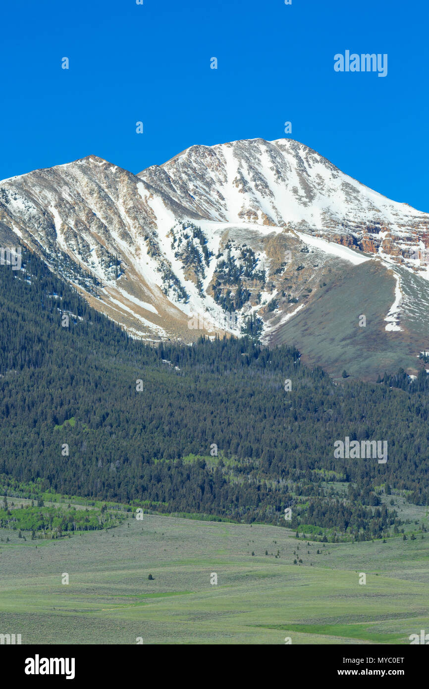 Lima picchi e colline vicino a lima, montana Foto Stock