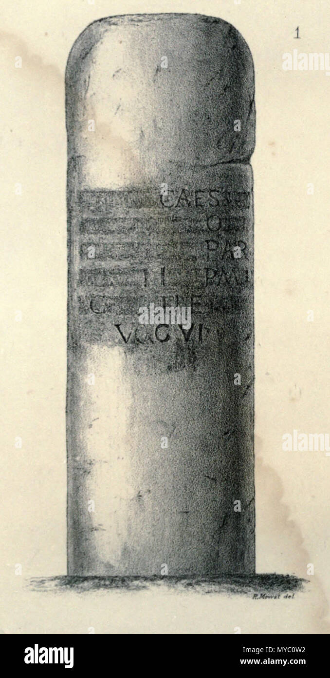 119 colonne Itinéraire de Maël-Carhaix Foto Stock