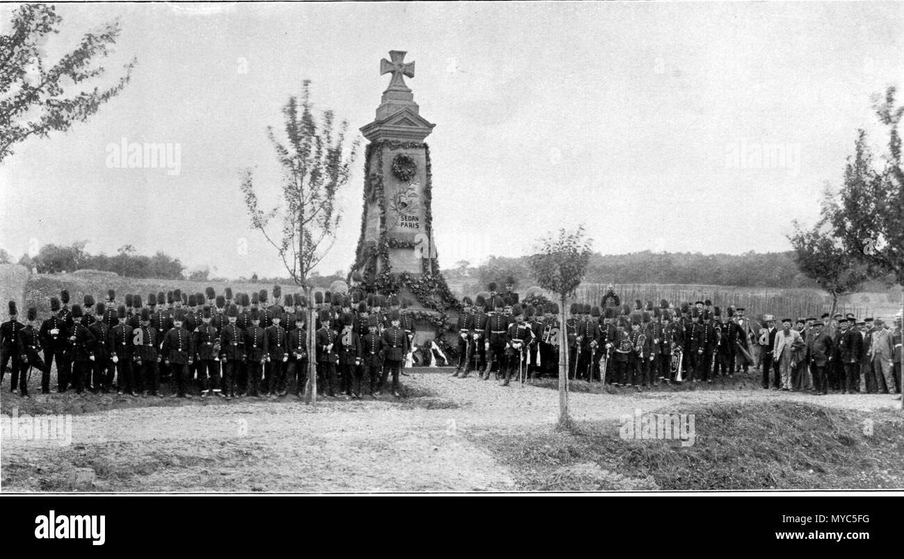 . Deutsch: Einweihung des Denkmlas der 11er Jäger bei Wörth 6 agosto 1895 . Il 4 ottobre 2011. Moldenhauer 1913 136 Denkmal 11er Jaeger Foto Stock