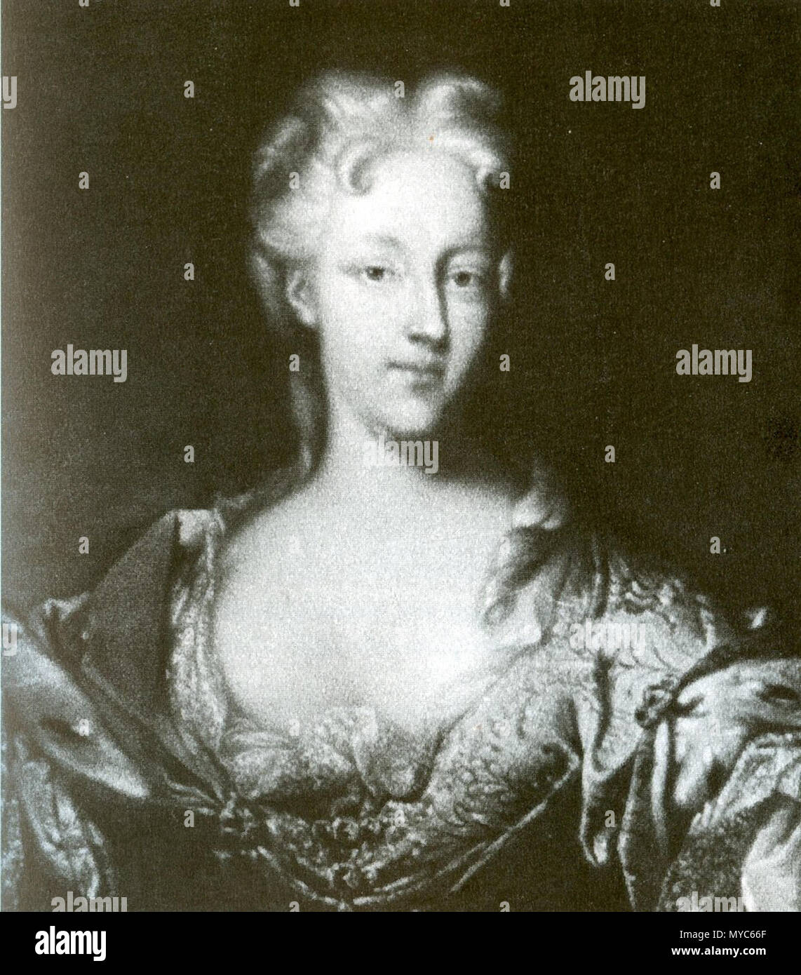 . Christiane Charlotte von Brandenburg Ansbach Prinzessin von Württemberg (1694-1729) Tochter Karls Friedrich von Württemberg (Linie Winnental) Gattin von Wilhelm Friedrich Markgraf von Brandenburg-Ansbach Bayrische Staatsgemäldesammlung, München . Questo file è privo di informazioni sull'autore. 139 DH-Christiane Charlotte Foto Stock
