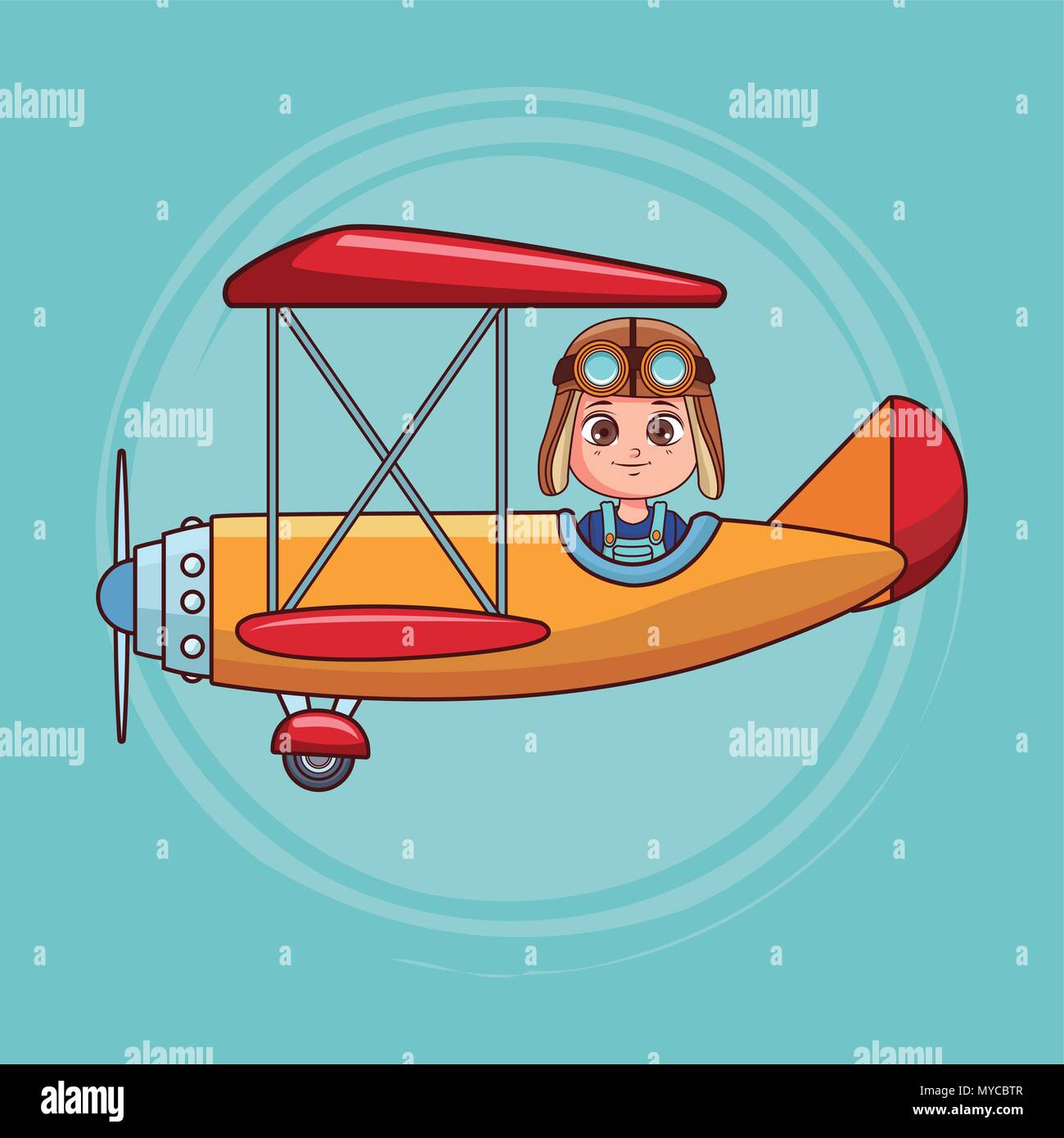 Carino boy battenti Illustrazione Vettoriale