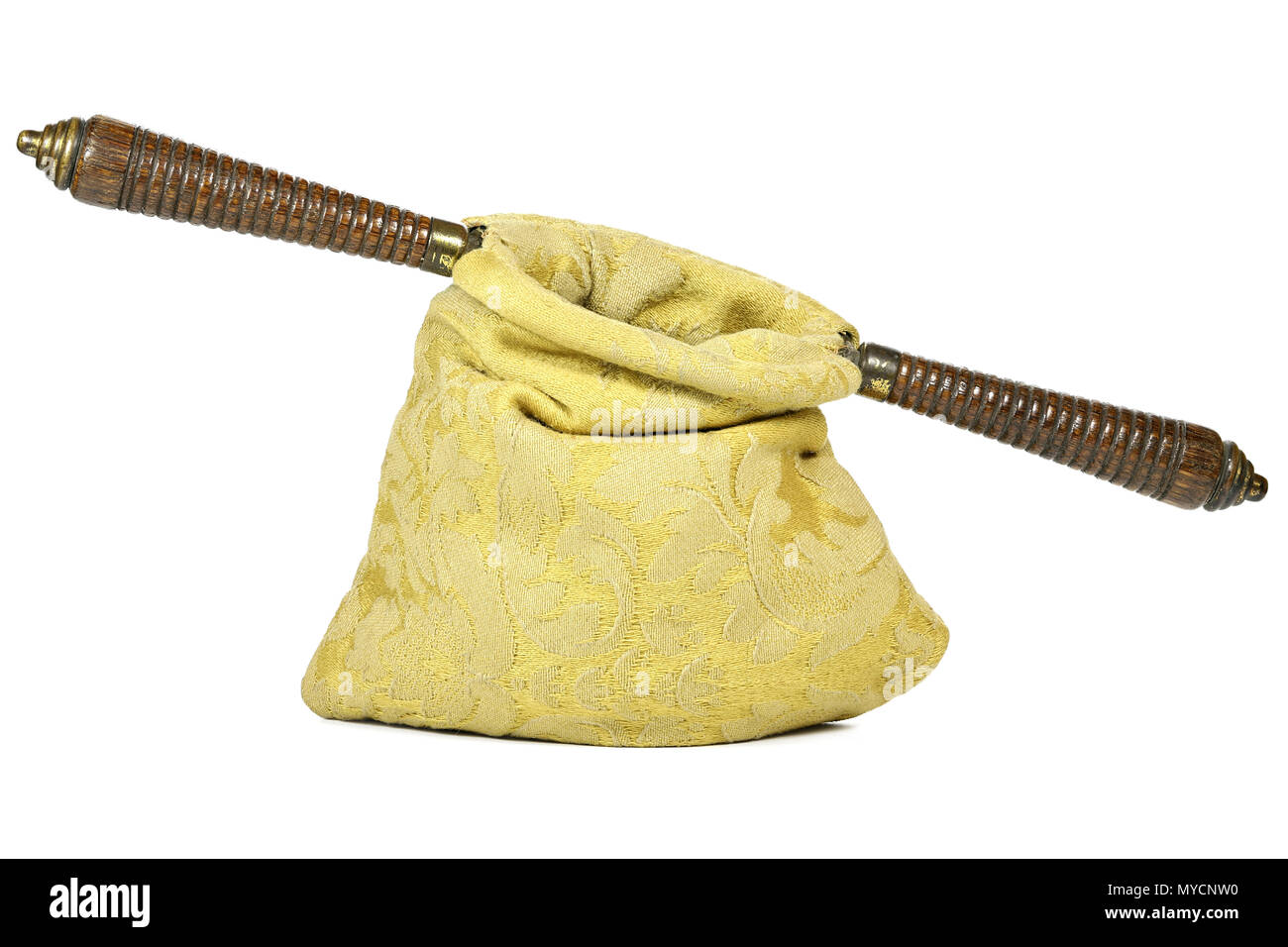 Sacca di raccolta isolati su sfondo bianco Foto Stock