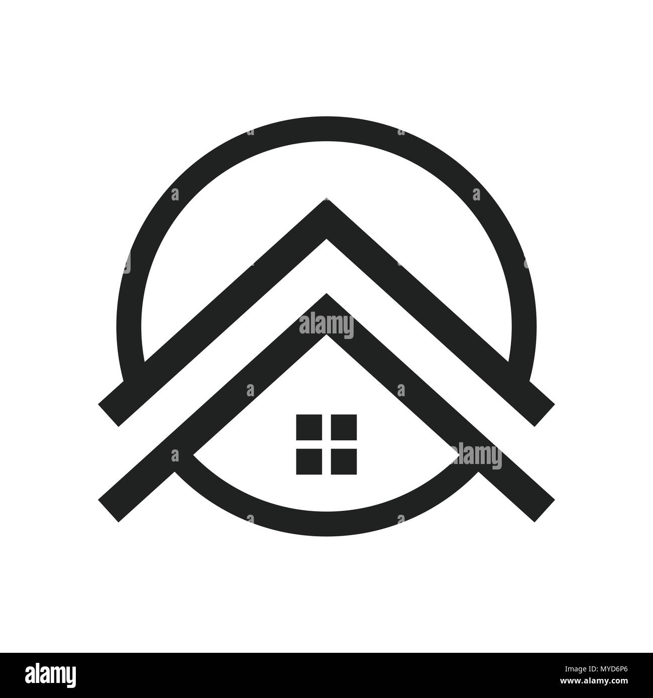 Alloggiamento di lusso simbolo Vector Graphic Logo Design Illustrazione Vettoriale