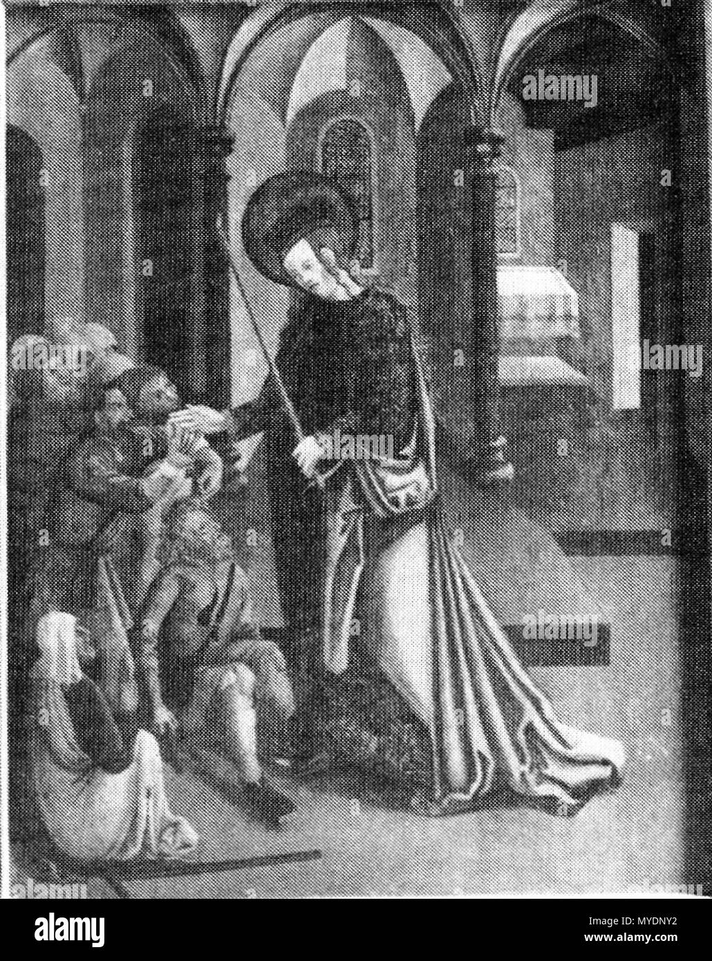 . Deutsch: altare in der Kirche zum Heiligen Kreuz, Sankt Peter und Genovefa in Ellhofen. Außenseite, rechts unten inglese: altare nella chiesa di Santa Croce, San Pietro e Genovefa in Ellhofen, Germania. Al di fuori, in basso a destra . Il 20 settembre 2006 (originale data di caricamento). L'originale uploader è stata Messina a Wikipedia in tedesco 159 Ellhofen altare Aussenrechts unten Foto Stock