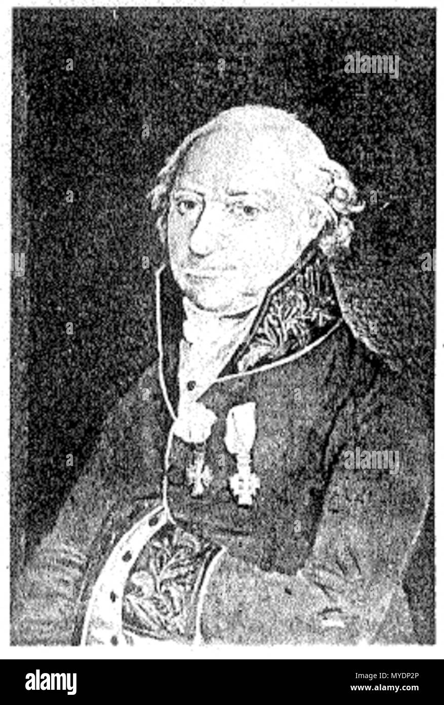 . Emanuel Blom (1747-1826), Danese degli ufficiali dell esercito e il prefetto . tra il 1808 e il 1820. Sconosciuto (?) 159 Emanuel Blom 1747-1826 Foto Stock