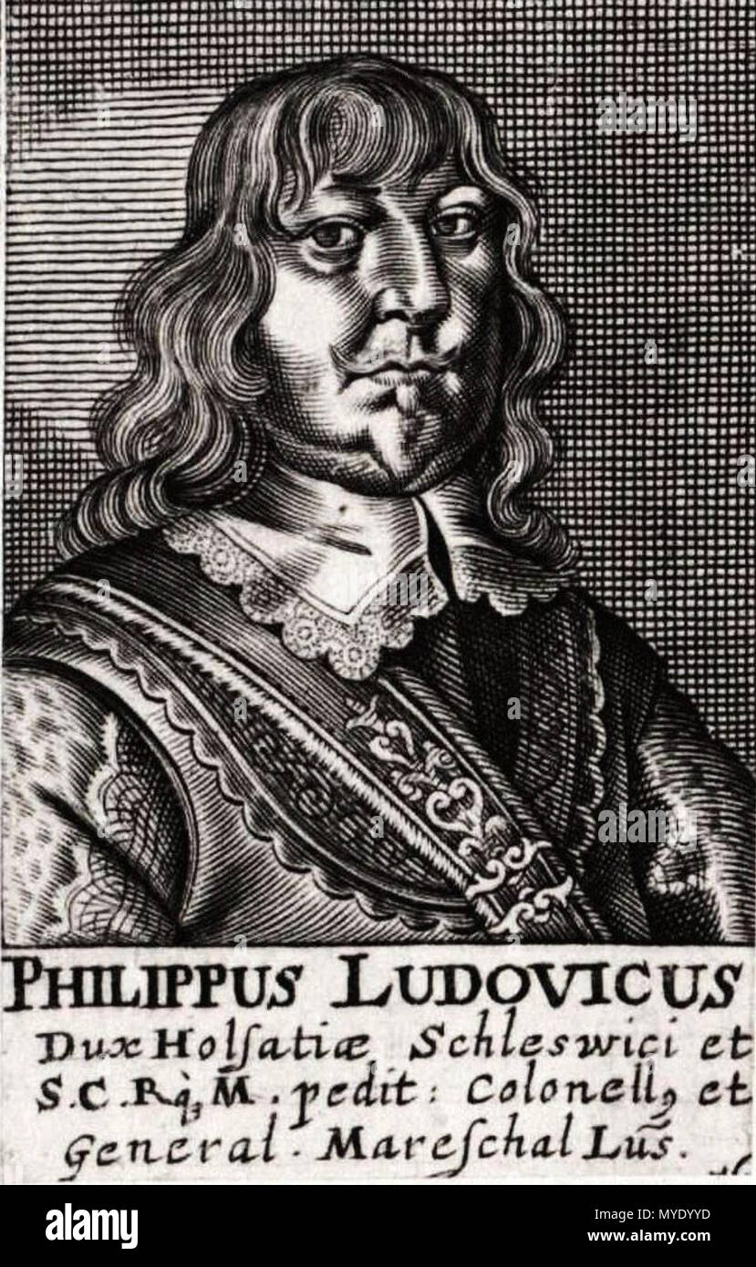 . Deutsch: Philipp Ludwig von Schleswig-Holstein-Sonderburg-Wiesenburg (1620-1689) guerra erster Herzog von und Begründer der Linie Schleswig-Holstein-Sonderburg-Wiesenburg. Sein Familienzweig des Hauses Schleswig-Holstein-Sonderborg benannte sich nach dem in der Nähe von Zwickau liegenden Schloss Wiesenburg. Inglese: Philip Louis di Schleswig-Holstein-Sonderburg-Wiesenburg (1620-1689) è stato il fondatore e primo duca della linea Schleswig-Holstein-Sonderburg-Wiesenburg. Il suo ramo della Casa di Schleswig-Holstein-Sonderborg è chiamato dopo il castello di Wiesenburg, vicino a Zwickau. Polski: Filip Ludwik vo Foto Stock
