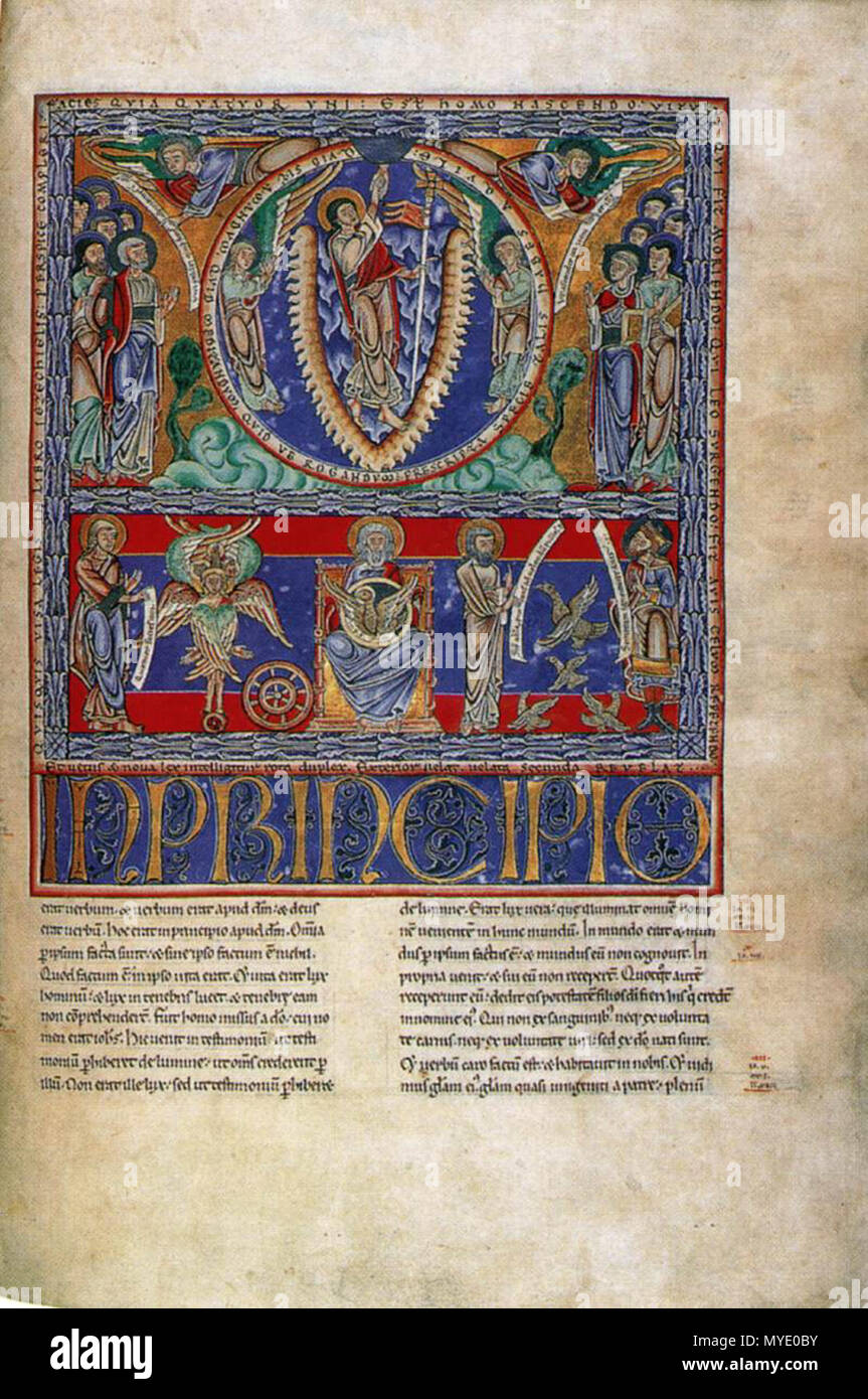 . Inglese: la Bibbia Floreffe, VALLE MOSANA, Paesi Bassi meridionali, medio o del terzo quarto del XII secolo, 475 x 330 mm. . Xii secolo. Anonimo 182 Floreffe La BIBBIA 03 Foto Stock