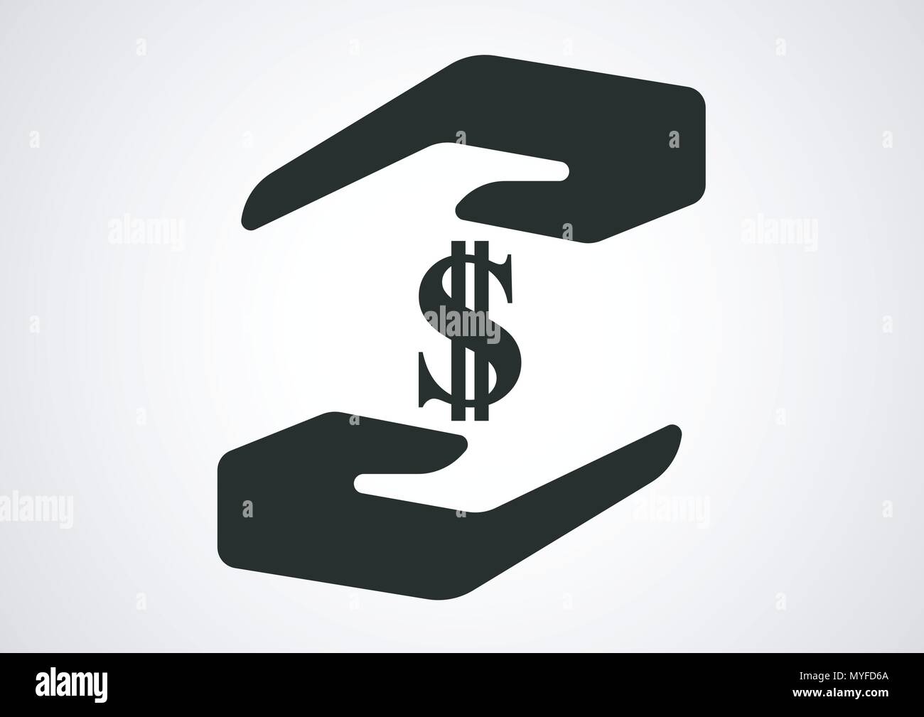 Il design del vettore di risparmio bancario logo di denaro Illustrazione Vettoriale
