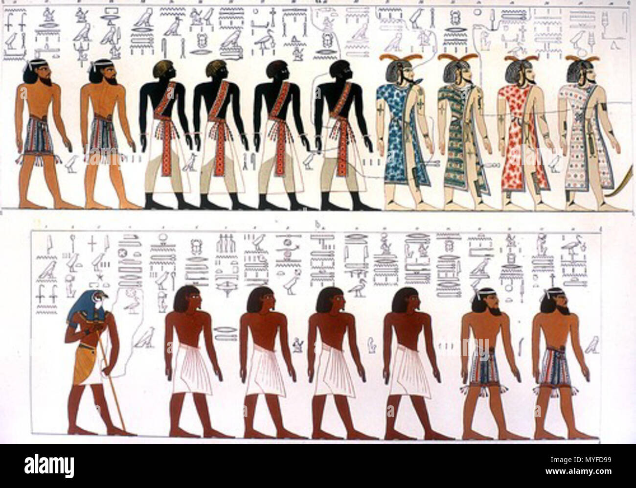 . Da Giovanni Battista Belzoni: egiziana gara raffigurato nel libro di cancelli. . Questo file è privo di informazioni sull'autore. 199 da Giovanni Battista Belzoni- gara egiziano raffigurato nel libro di cancelli Foto Stock