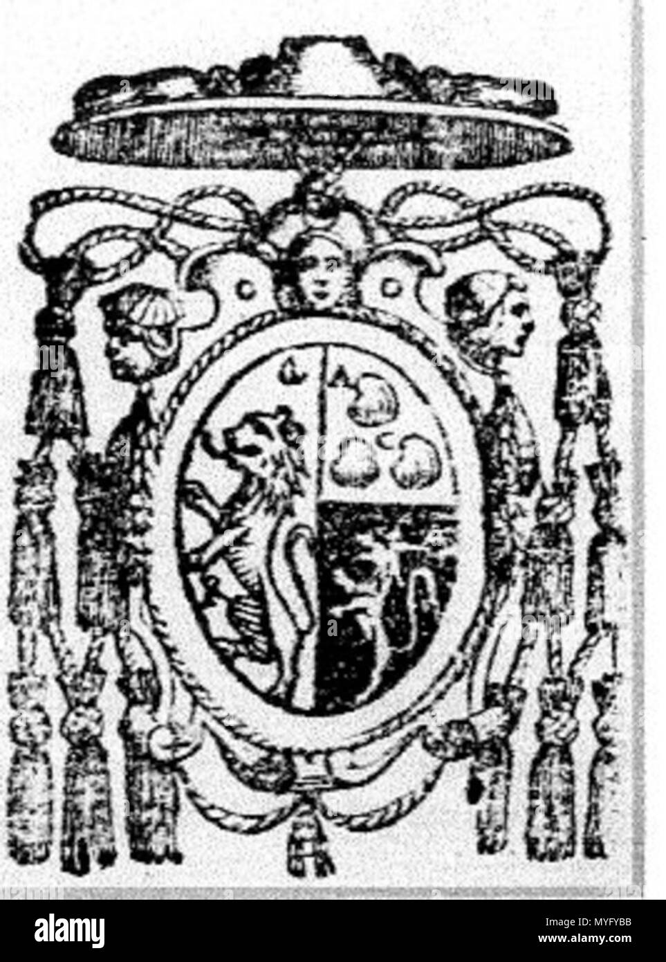 . Inglese: stemma del cardinale Gabriele Rangone . Il 15 giugno 2012. Sconosciuto 201 Gabriele Rangone Stemma Foto Stock