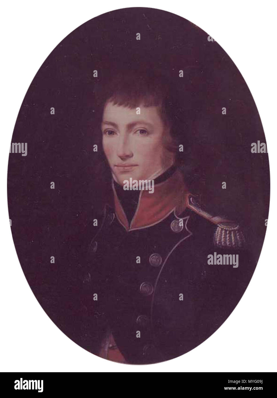. Général Delzons . 1830. 204 Generale Maitrier Delzons - ritagliato Foto Stock