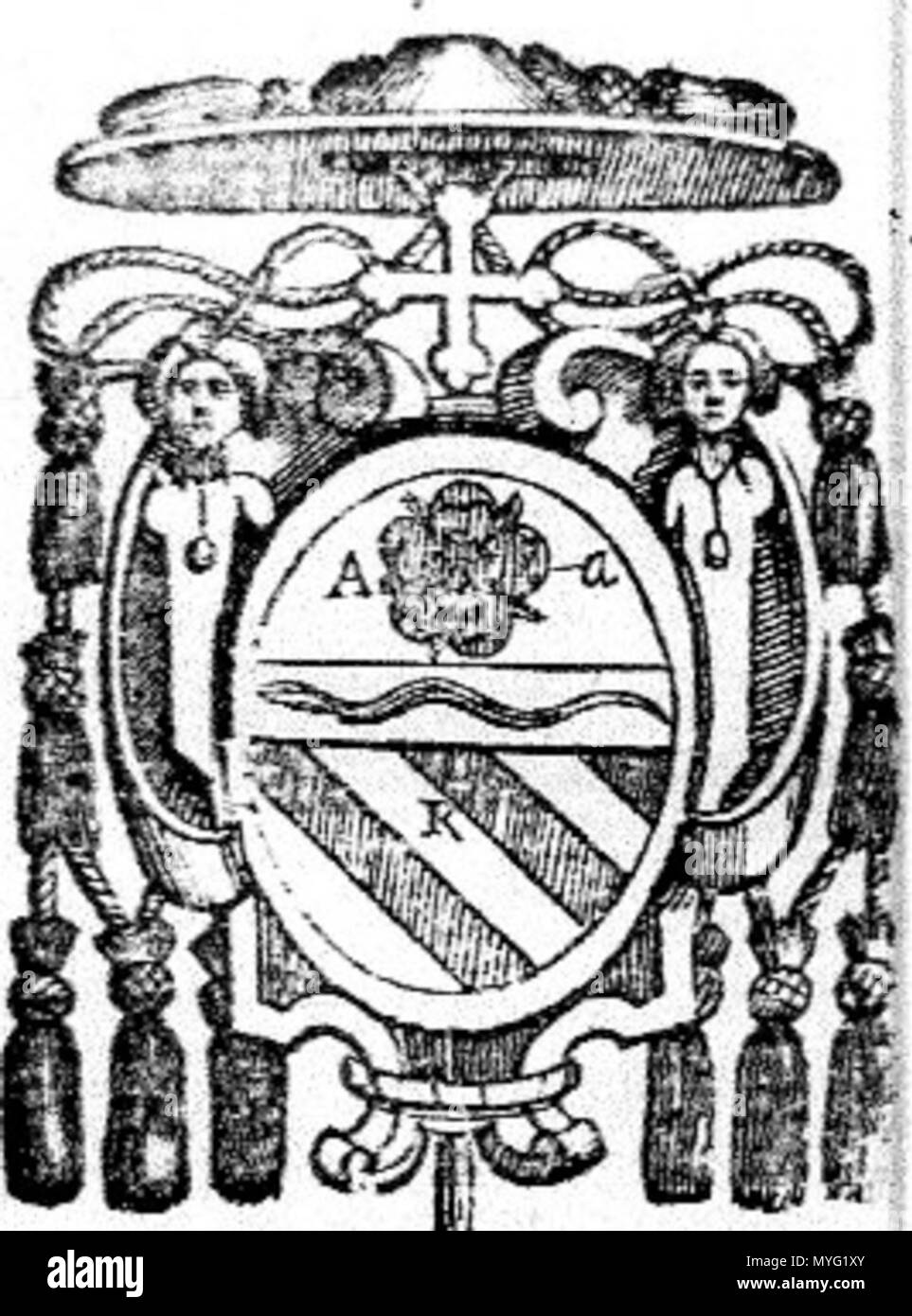 . Inglese: stemma del Cardinale Giambattista Orsini . Il 18 giugno 2012. Sconosciuto 210 Giambattista Orsini COA Foto Stock