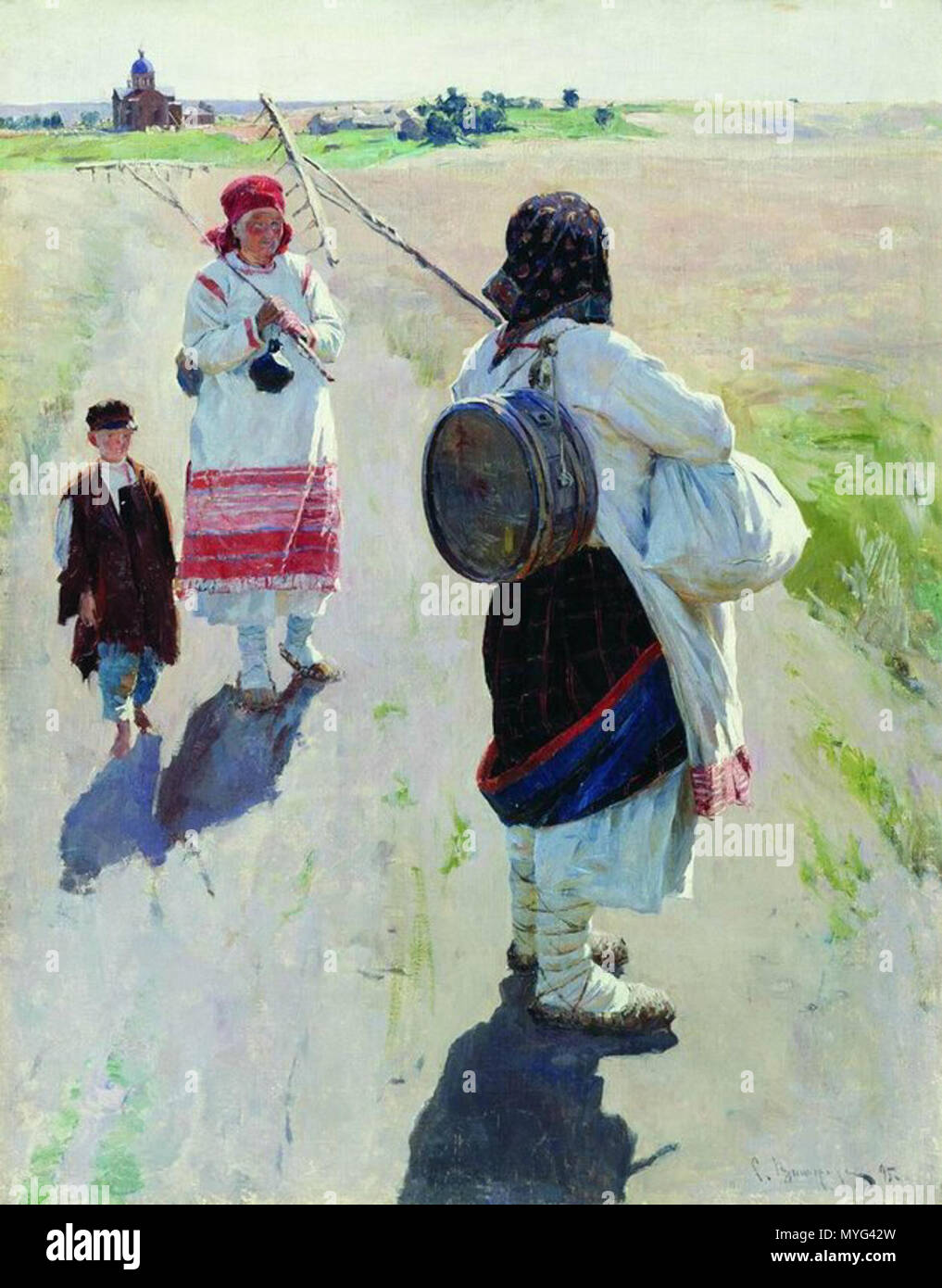 . Andare a lavorare. 1895. Sergey Vinogradov (1869-1938) nomi alternativi Russo: Сергей Арсеньевич Виноградов Descrizione pittore russo Data di nascita e morte 1 luglio 1869 (nel calendario giuliano) 5 febbraio 1938 Luogo di nascita e morte Bolshie Soly, Russia Riga posizione di lavoro a Mosca, a riga di comando autorità : Q2272573 VIAF: 75987219 ULAN: 500042143 LCCN: no2002065273 GND: 1013198298 SUDOC: 149649606 WorldCat 215 andando al lavoro Foto Stock