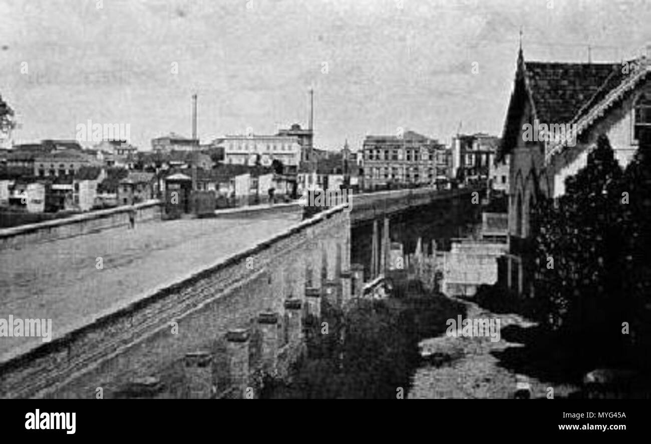 224 Gustavo Koenigswald - Vista do Viaduto do Chá, c. 1895 Foto Stock