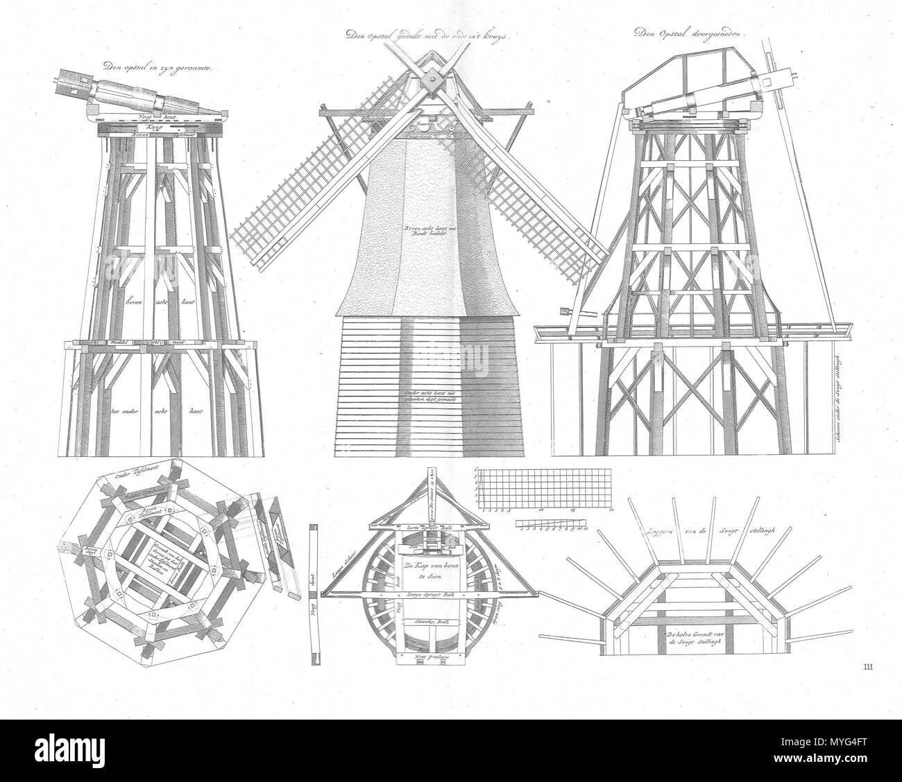 . Nederlands: Constructie achtkant . Il 3 luglio 2014, 16:28:43. Leendert van Natrus, Jacob Polly, Cornelis van Vuuren 225 Gvm2p14 Foto Stock