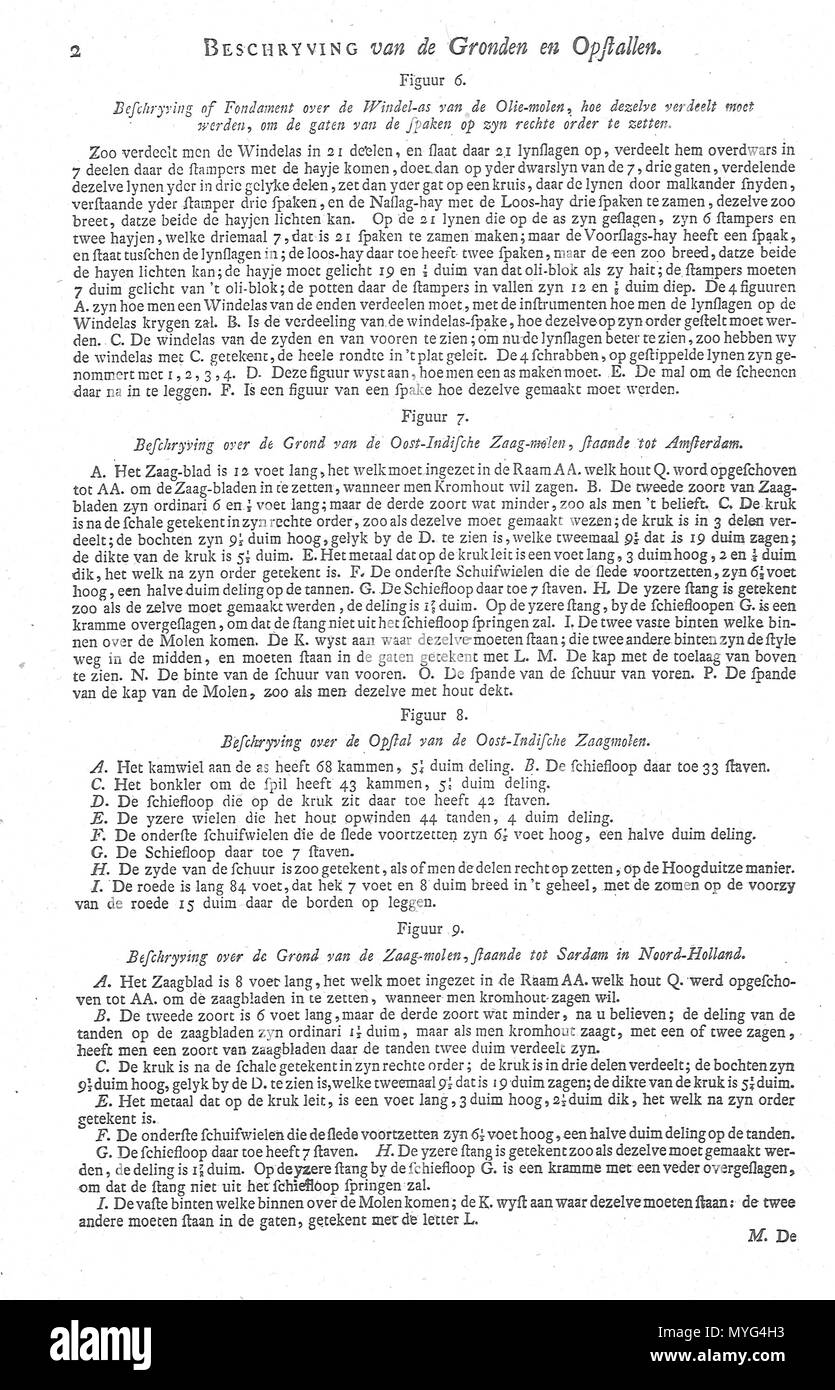 . Nederlands: Groot volkomen moolenboek deel 3 pagina 2 . Il 7 agosto 2014, 13:12:30. Pieter Linperch 225 Gvm3p04 Foto Stock