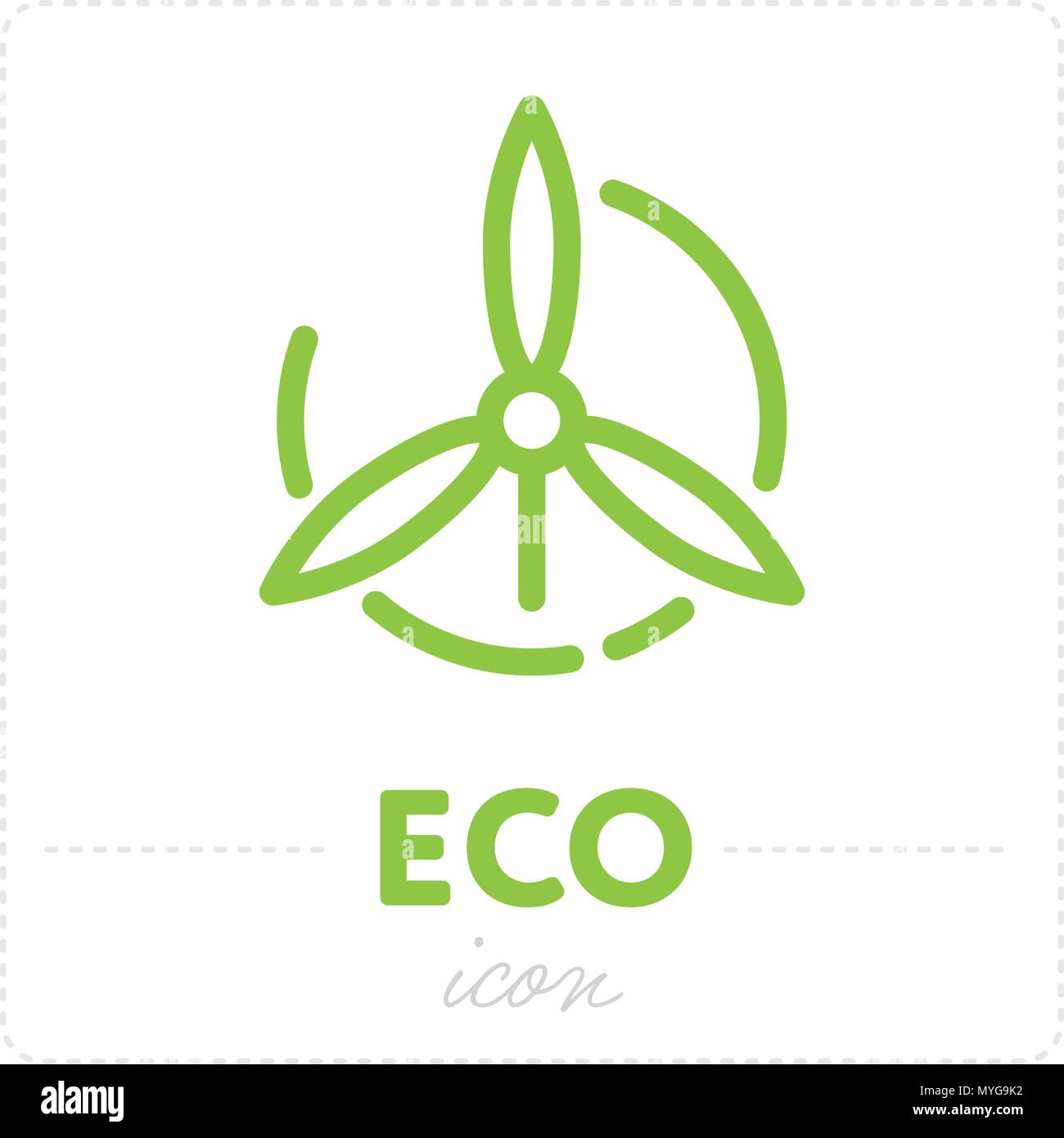 Ecologia icona per l'energia alternativa Illustrazione Vettoriale