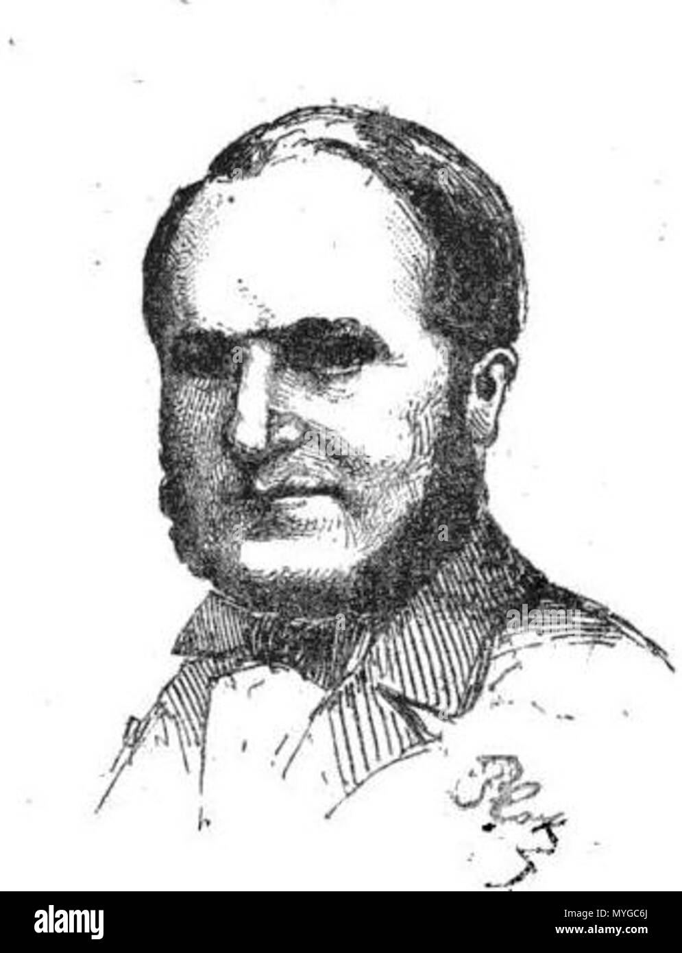 . 'Le Baron Haussmann' . 1870. Plock 231 Haussmann, Baron, par Plock Foto Stock