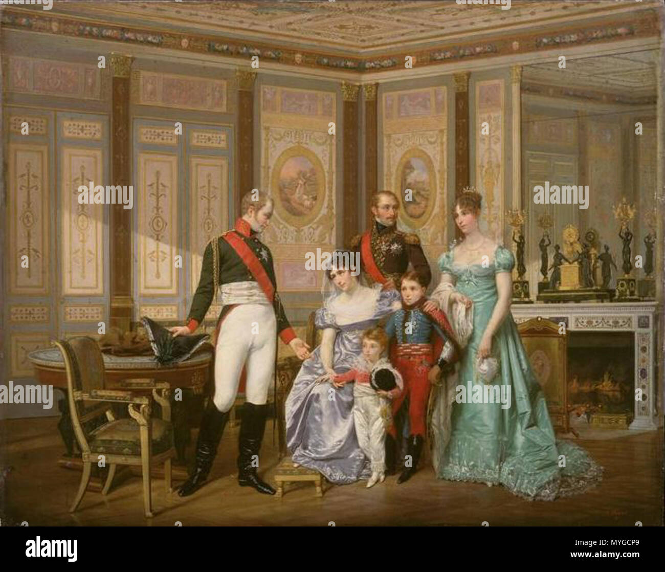 233 Hector Viger - L'impératrice Joséphine reçoit à la Malmaison la visita du Tsar Alexandre Ier Foto Stock