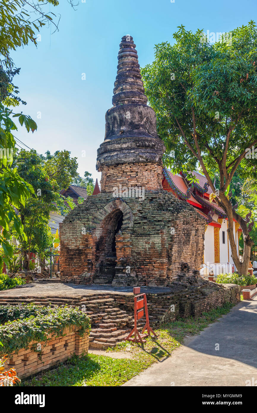 Tempio buddista a Chiang Mai. Foto Stock
