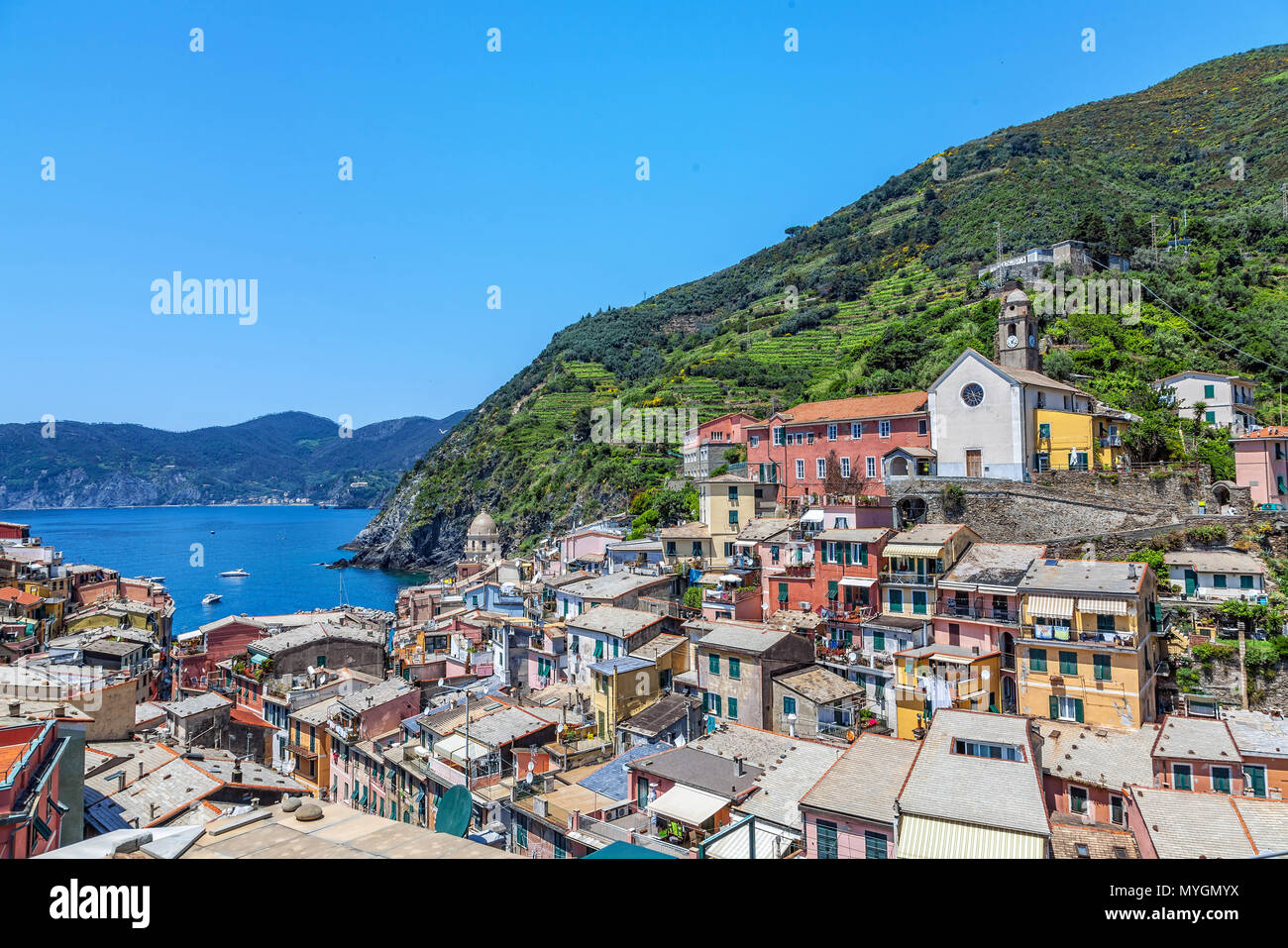 Vernazza. Cinque Terre. L'Italia. Foto Stock