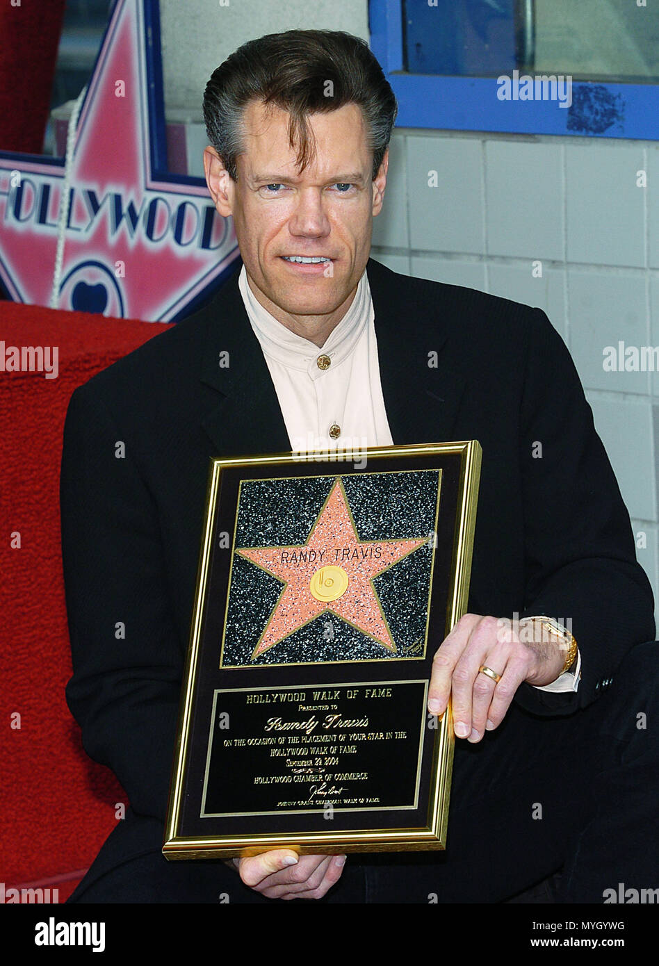 Randy Travis ha ricevuto il 2264th stella sulla Hollywood Walk of fame a Los Angeles. Settembre 29, 2004. - 09-TravisRandy 009.jpg09-TravisRandy 009 evento nella vita di Hollywood - California, tappeto rosso Evento, STATI UNITI D'AMERICA, industria cinematografica, celebrità, fotografia, Bestof, arte cultura e intrattenimento, Topix celebrità moda, migliori della vita di Hollywood, evento nella vita di Hollywood - California, movie celebrità, personaggi televisivi, musica celebrità, Topix, Bestof, arte cultura e intrattenimento, fotografia, inchiesta tsuni@Gamma-USA.com , Tsuni Credito / STATI UNITI D'AMERICA, premiato con una stella sulla Holl Foto Stock