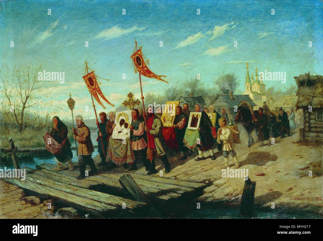 590 Леонид Соломаткин. Процессия Foto Stock