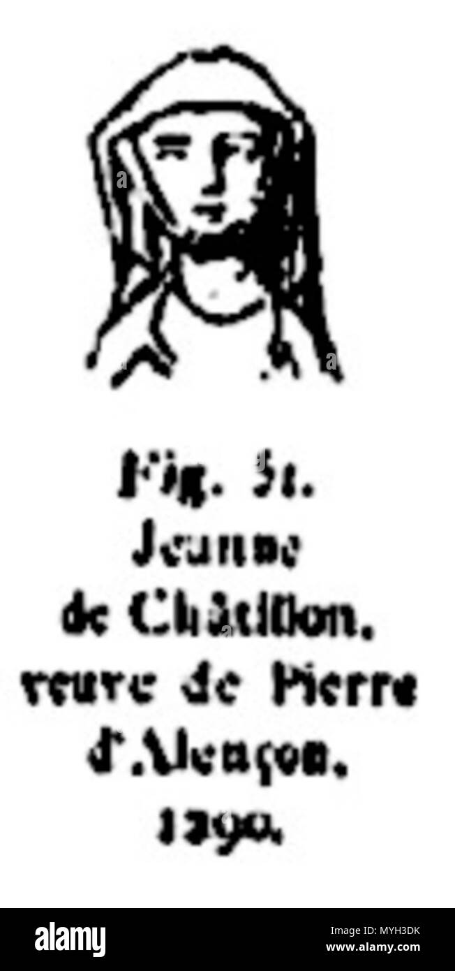 275 Joan di Châtillon Foto Stock