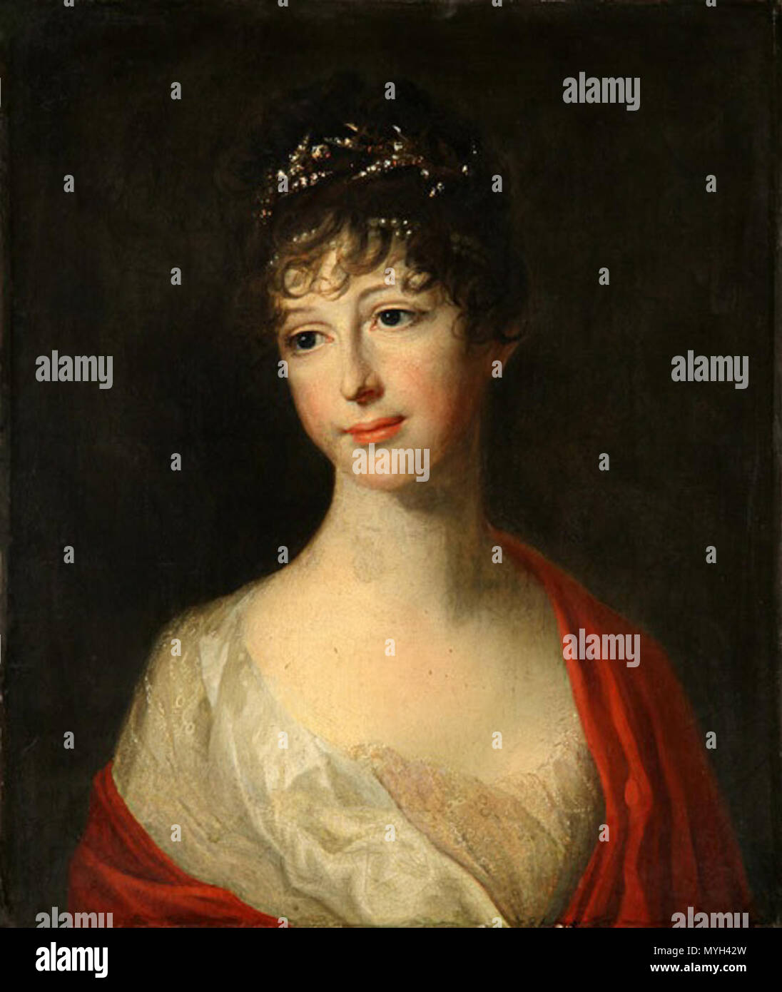 . Deutsch: Maria Pawlowna, Erbprinzessin von Sachsen-Weimar-Eisenach (1786-1859) . Xix secolo. Johann Friedrich August Tischbein (1750-1812) nomi alternativi Friedrich Jan August Tischbein Jan Frederik August Tischbein Friedrich Tischbein pseudonimo: Leipziger Tischbein Descrizione pittore tedesco e docente universitario Data di nascita e morte 9 Marzo 1750 21 Giugno 1812 Luogo di nascita e morte Maastricht Heidelberg periodo di lavoro tra circa 1770 e circa 1812 sede di lavoro Arolsen (1770), Parigi (1772-1777), Italia (1777-1780), Napoli (1778-1779), l'Aia (1781-1782, 1786, 1788-178 Foto Stock