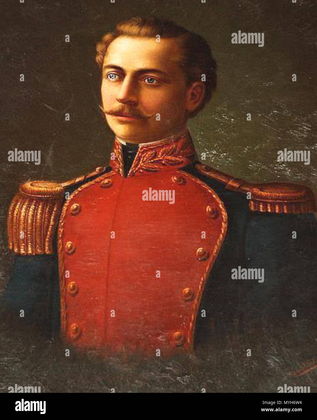 . Español: Juan de Larrea, prócer de la Independencia ecuatoriana. Participó en la gesta del primer Grito de Independencia el 10 de agosto de 1809. Óleo sobre lienzo del Pintor quiteño Manuel Salas Alzamora. La obra se encuentra en el Salón de los Próceres del Palacio de Najas (Quito). circa 1920. Manuel Salas Alzamora 285 Juan de Larrea (por Manuel Salas Alzamora) Foto Stock