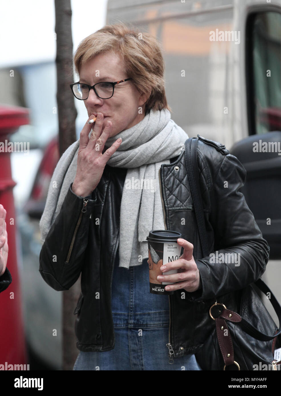 Londra, Regno Unito. Il 1 febbraio, 2018. *Contenuti esclusivi* Juliet Stevenson visto presso la BBC Studios di Londra Foto Stock