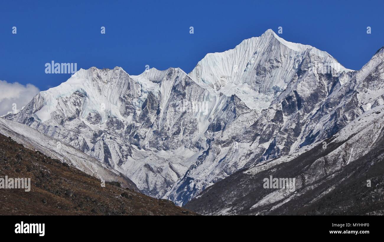 Montagna del Langtang Himal gamma, Nepal. Foto Stock