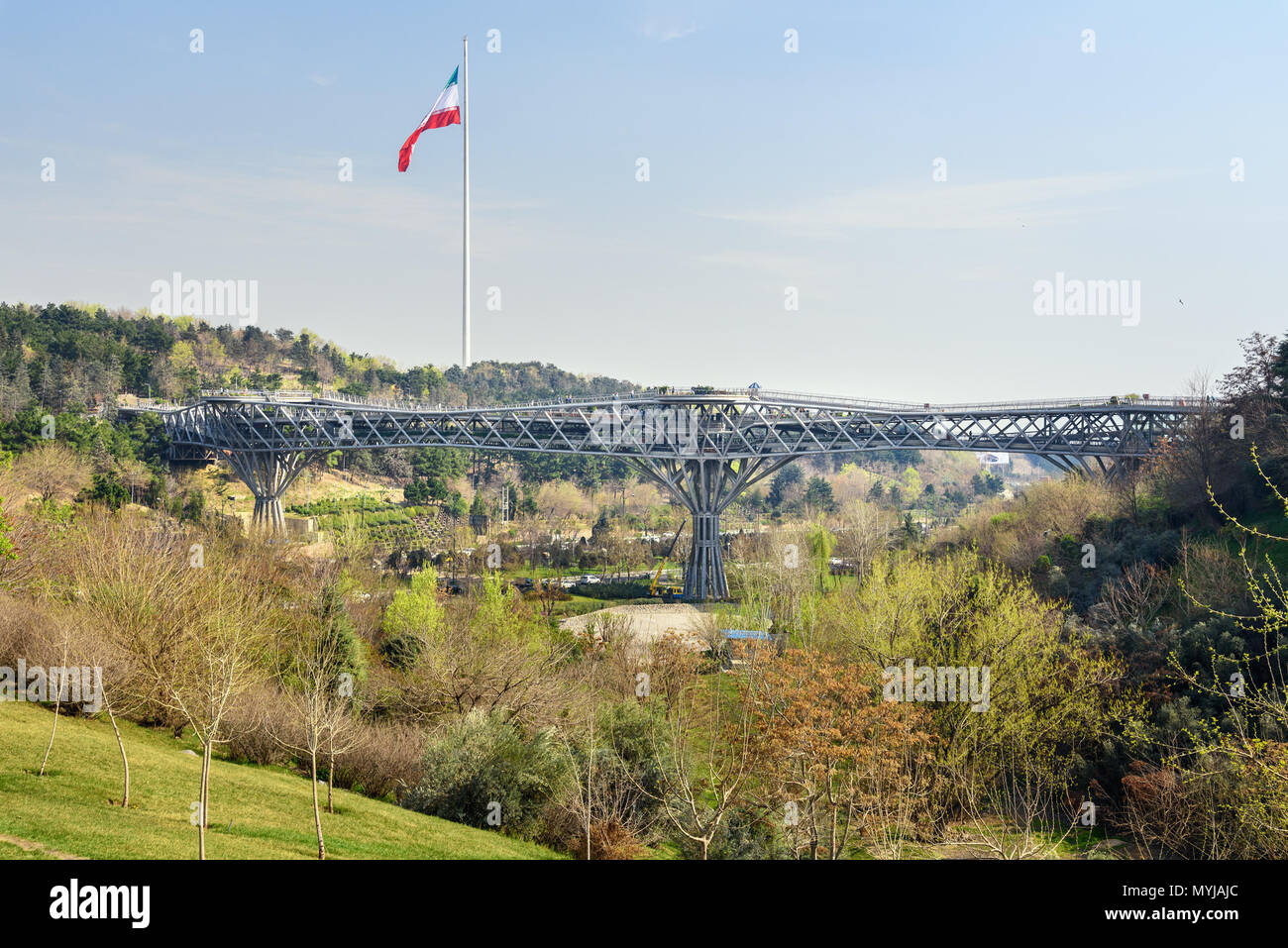 Tehran, Iran - 19 Marzo 2018: vista del Ponte Tabiat Foto Stock