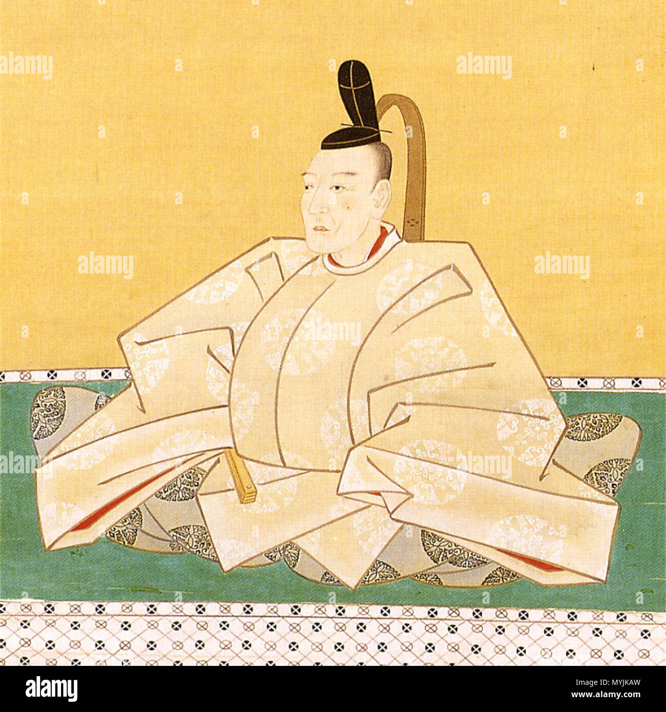 . 日本語: 烏丸資慶像（部分） Inglese: Ritratto di Karasumaru Sukeyoshi (dettaglio) . 日本語: 江戸時代 Inglese: periodo Edo 291 Karasumaru Sukeyoshi Foto Stock