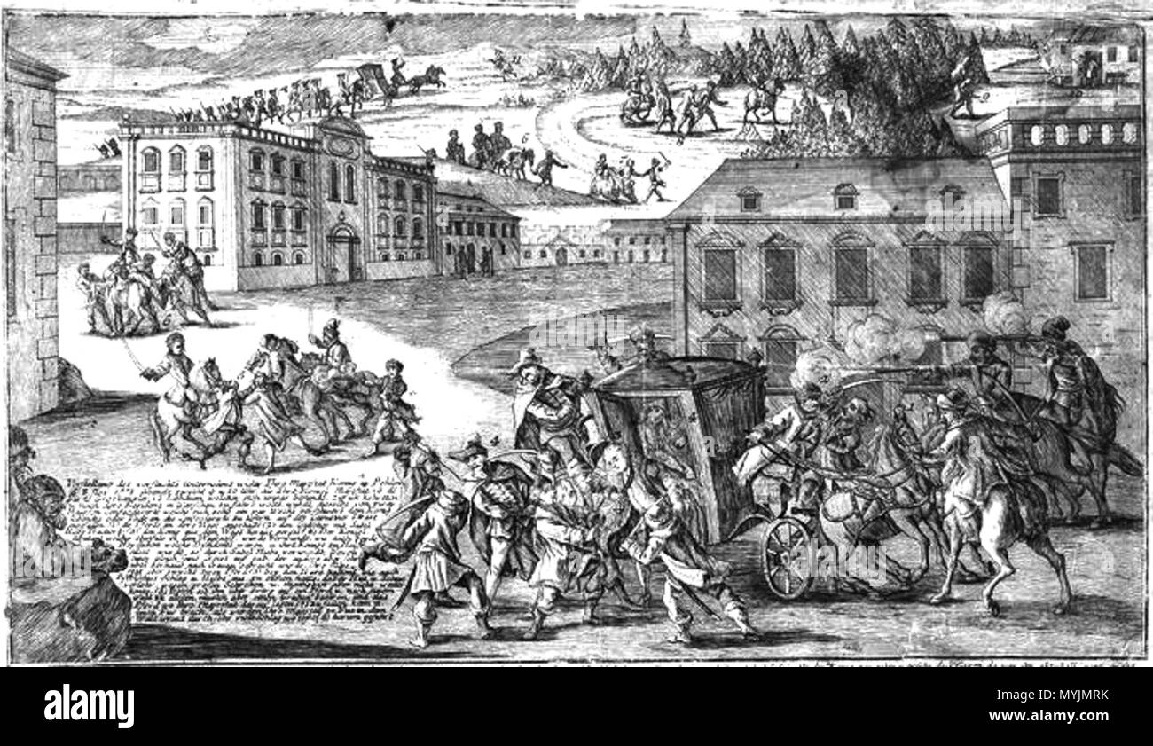 Nessuno 296 Sequestro del re polacco Stanisław August Poniatowski nel 1771 Foto Stock