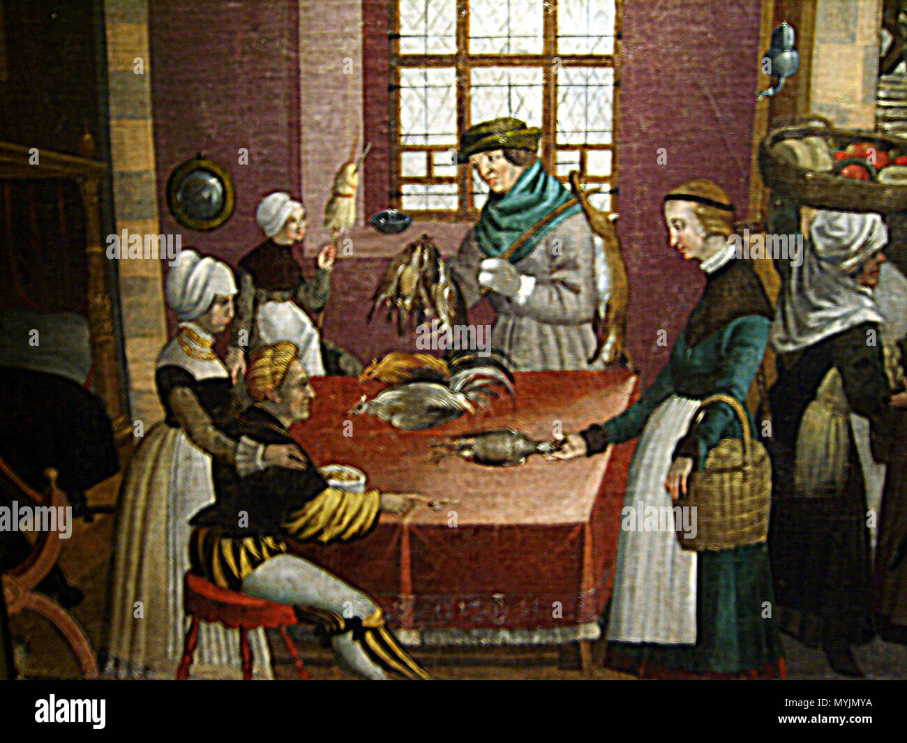 . Augsburger Monatsbilder Oktober - Novembre - Dezember dettaglio aus der ständigen Sammlung des Deutsches Historisches Museum di Berlino . 8 settembre 2007. Wuselig 55 Augsburg3-detail1 Foto Stock