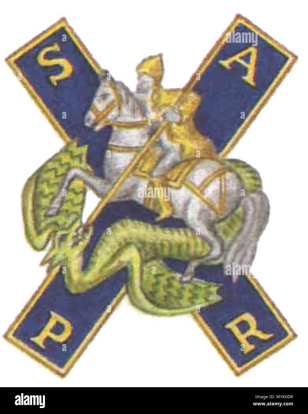 . Il badge di Moskovsky reggimento di guardia . Il 15 aprile 1911. Sconosciuto 322 LG Moskovsky Foto Stock