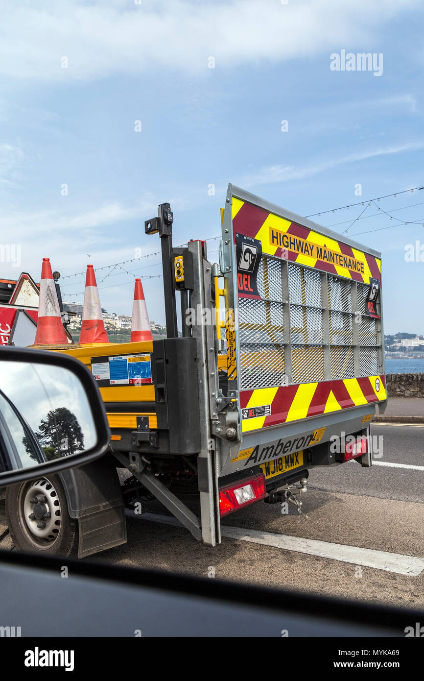 Autostrada rete,difetto di sicurezza,autostrada politica di sicurezza ,mantenendo strade,la spesa per le autostrade di manutenzione.mantenere le superfici stradali,Autostrada Management Foto Stock