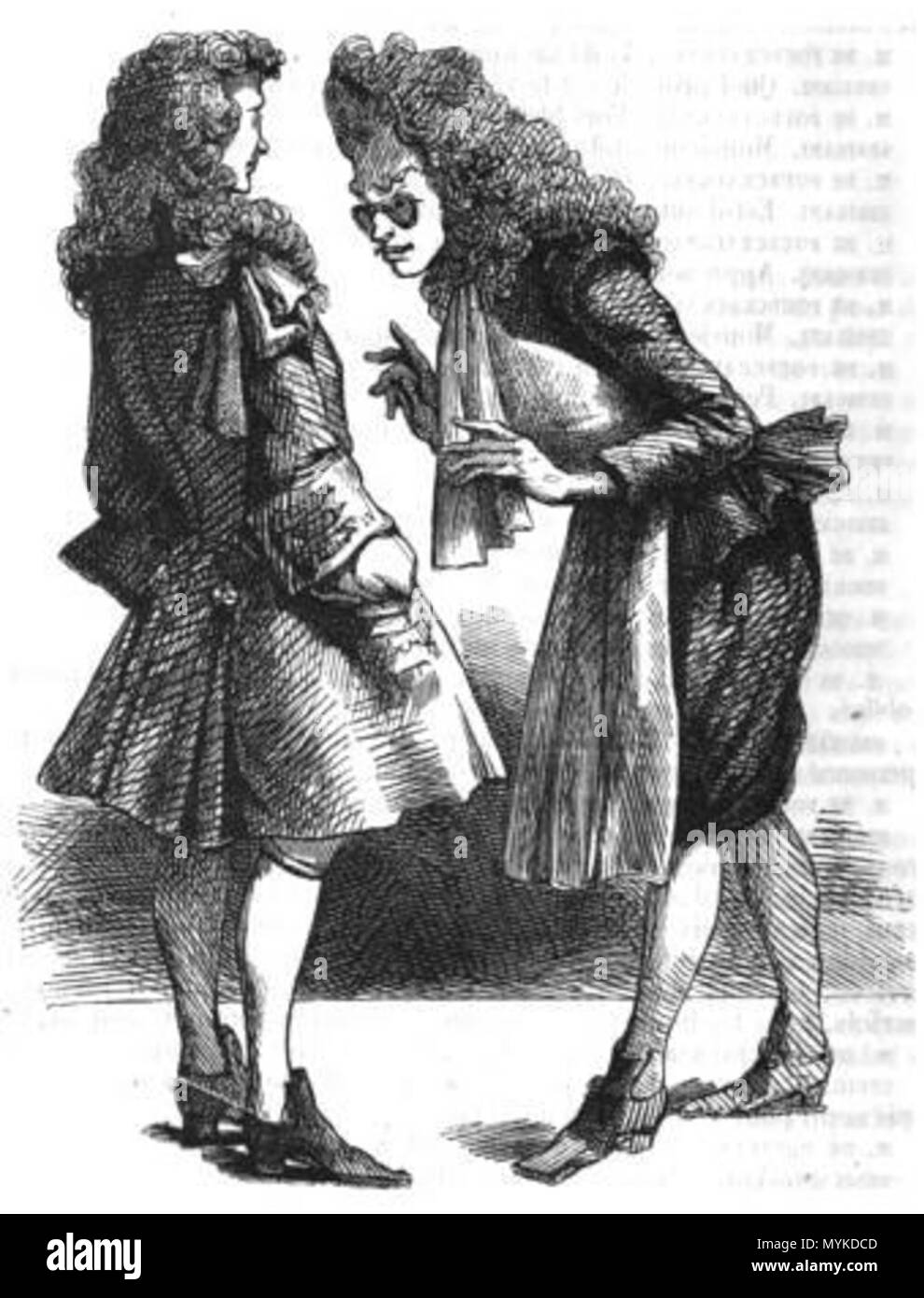 369 Monsieur de Pourceaugnac, illustrazione2, Gérard Seguin, 1857 Foto Stock