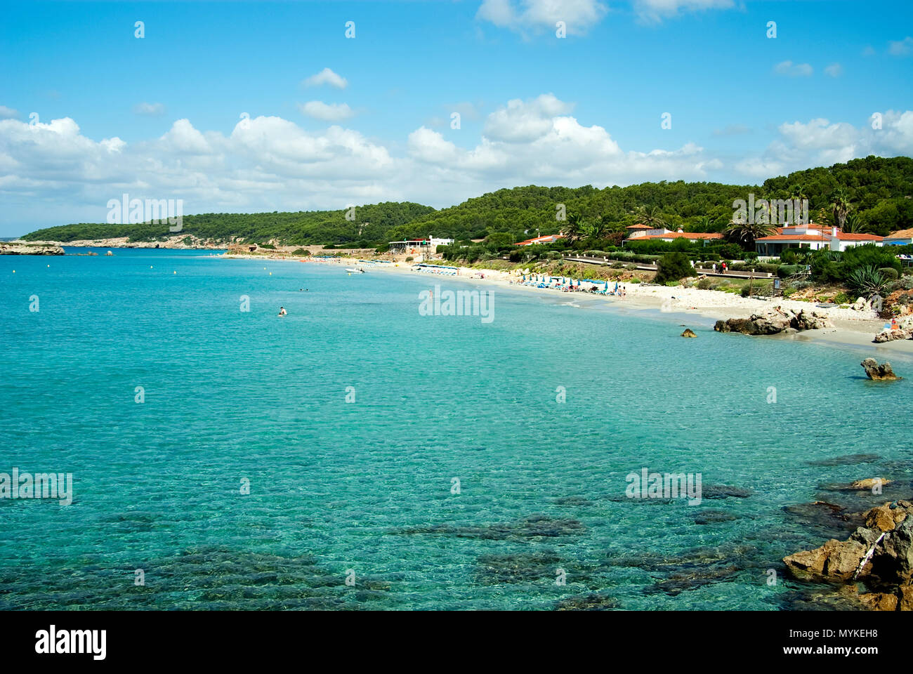 La bellissima spiaggia di Minorca ( Spagna ) Foto Stock